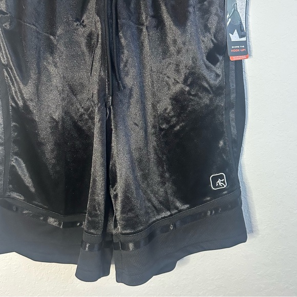 AND1 Men’s Basketball Shorts Athletic Gym Fitness Workout Long Knee Length NEW - Picture 4 of 12